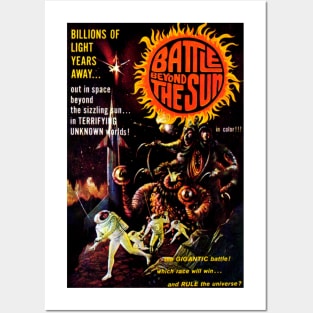Vintage Science Fiction Movie Poster - Battle Beyond the Sun Posters and Art